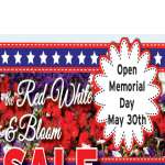 Red, White and Bloom Sale
