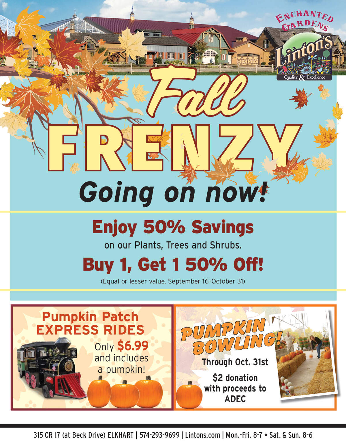 Fall Frenzy flyer