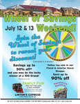 Wheel of Savings Weekend