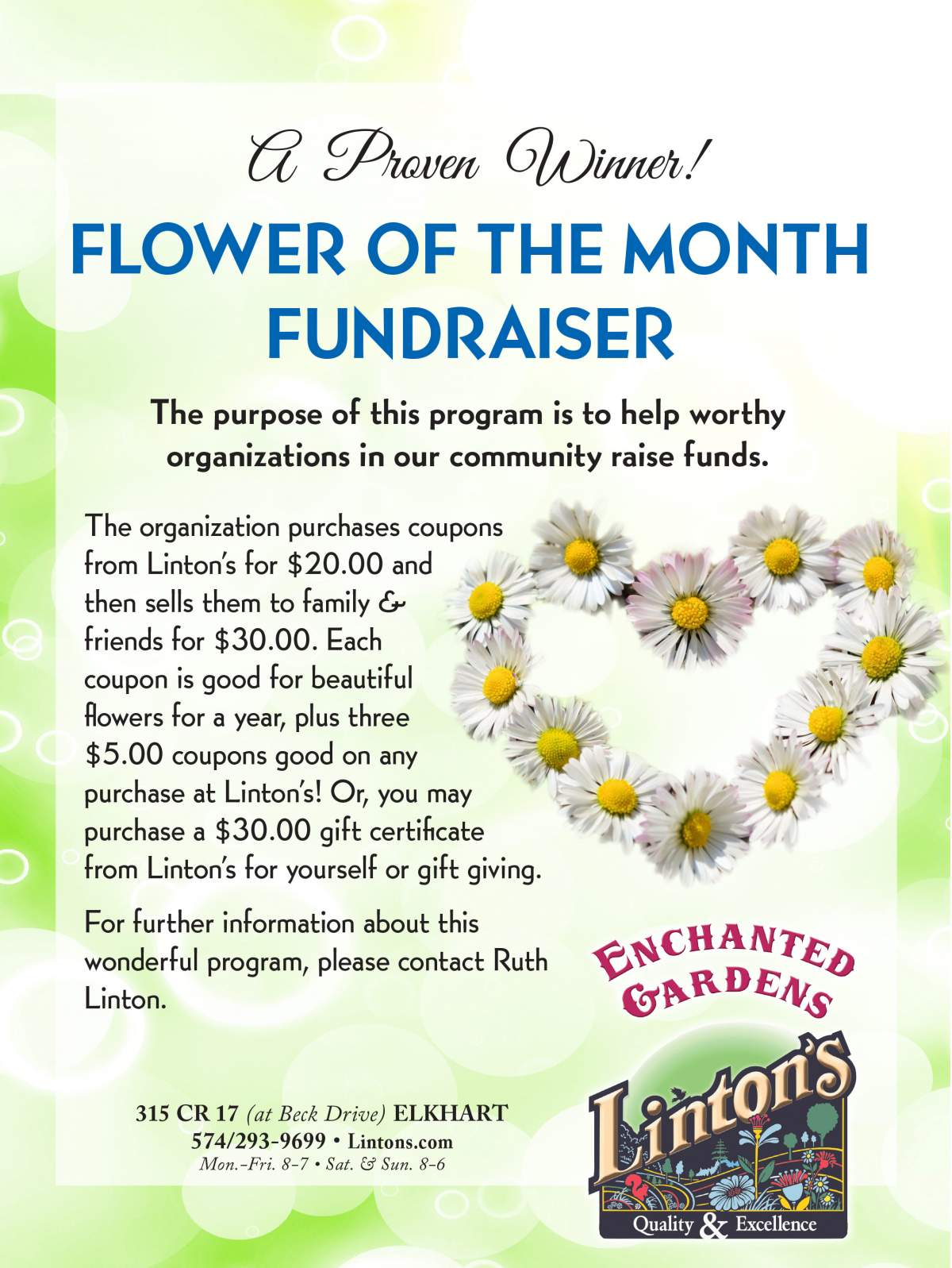 Flower of the month Flyer