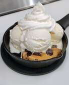 Cookie Monster Skillet Sundae