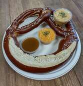 Soft Pretzel with Dipping Sauces