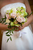 Bridal wedding flowers and brides bouquet